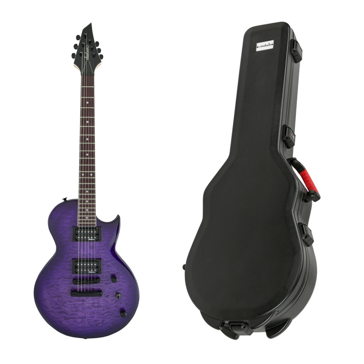Jackson JS Series Monarkh Electric Guitar (Transparent Purple Burst) with Case