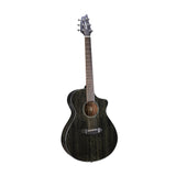 Breedlove Rainforest S Concert African Acoustic Electric Guitar (Black Gold) (Open Box)
