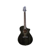 Breedlove Rainforest S Concert African Acoustic Electric Guitar (Black Gold) (Open Box)