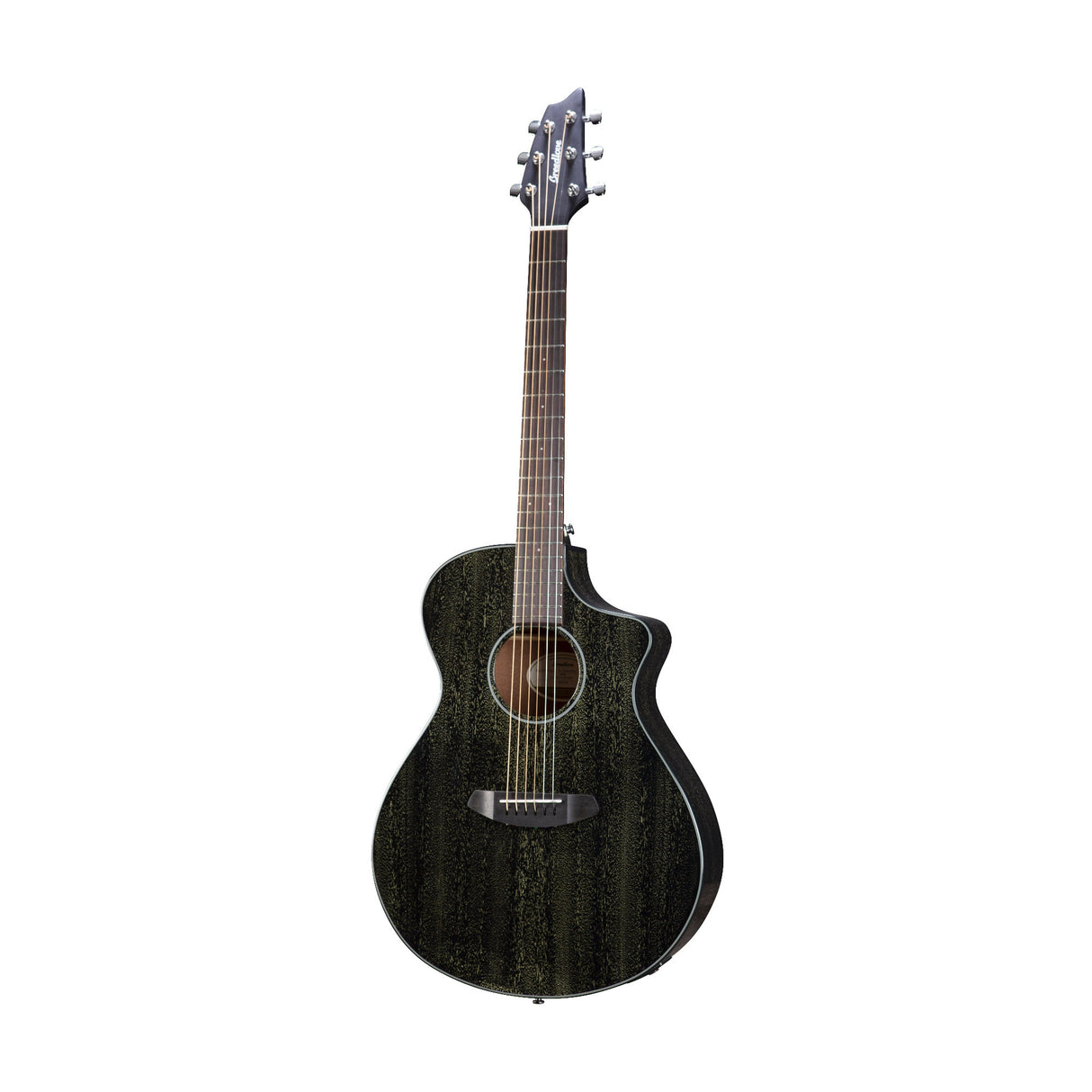 Breedlove Rainforest S Concert African Acoustic Electric Guitar (Black Gold) (Open Box)