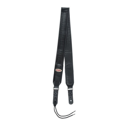 EVH Accessories Premium Quality 42-Inch Adjustable Leather Guitar Strap (Black)