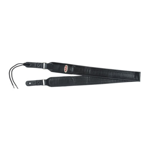 EVH Accessories Premium Quality 42-Inch Adjustable Leather Guitar Strap (Black)