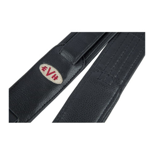 EVH Accessories Premium Quality 42-Inch Adjustable Leather Guitar Strap (Black)