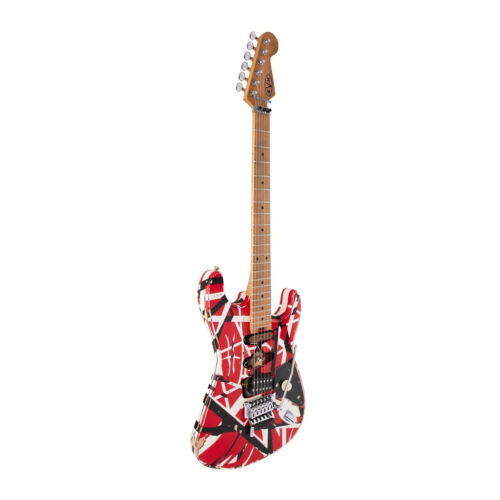EVH Striped Series Frankenstein Frankie 6-String Electric Guitar (Red)