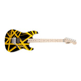 EVH Striped Series 6-String Electric Guitar (Black with Yellow Stripes)