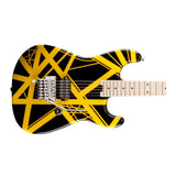 EVH Striped Series 6-String Electric Guitar (Black with Yellow Stripes)