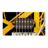 EVH Striped Series 6-String Electric Guitar (Black with Yellow Stripes)