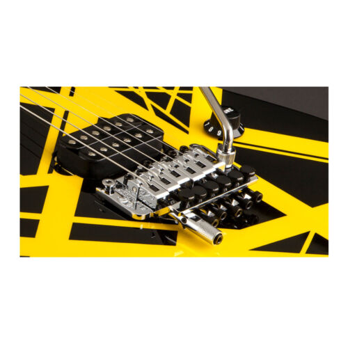 EVH Striped Series 6-String Electric Guitar (Black with Yellow Stripes)