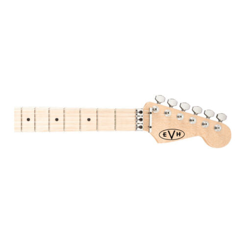 EVH Striped Series 6-String Electric Guitar (White with Black Stripes)