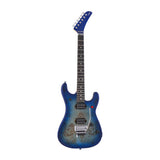 EVH 5150 Series Deluxe Poplar Burl Basswood 6-String Electric Guitar(Aqua Burst)