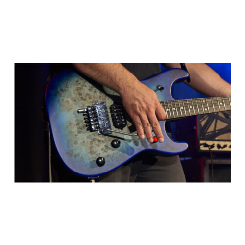 EVH 5150 Series Deluxe Poplar Burl Basswood 6-String Electric Guitar(Aqua Burst)