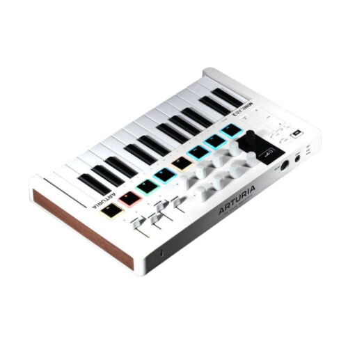 Arturia MiniLab 3 Mini Hybrid Keyboard Controller with Creative Software (White)