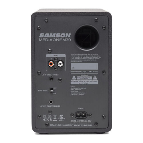Samson SAM30 3-Inch Powered Studio Monitors Pair (Black)