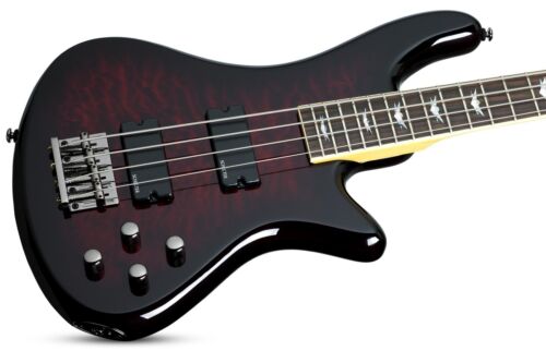 Schecter Stiletto Extreme 4-String Bass Guitar (Right-Handed, Black Cherry)