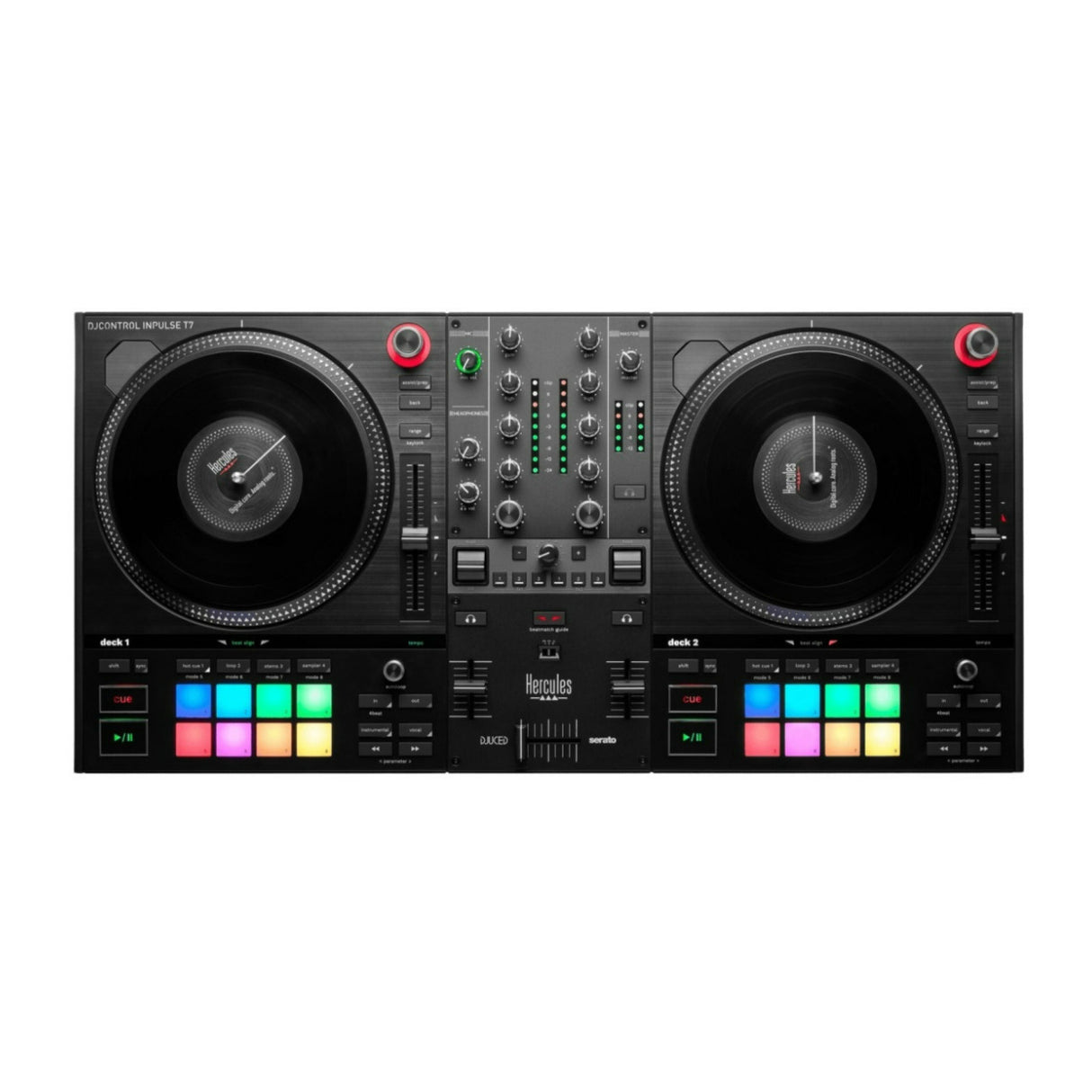 Hercules DJ Control Inpulse T7 2-Channel Beatmatch Comfortable DJ Controller