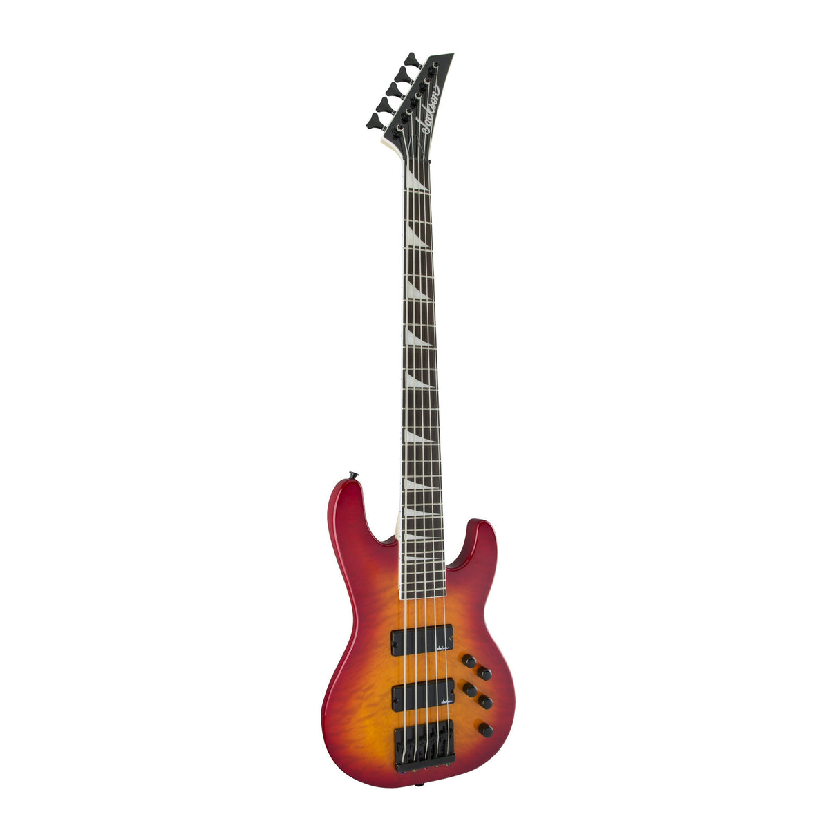 Jackson JS Series JS3VQ 5-String Electric Guitar (Cherry) with Bag Bundle