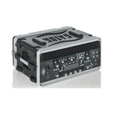 Gator 4U Molded PE 14.25-Inch Deep Audio Rack Case with Heavy-Duty Twist Latches