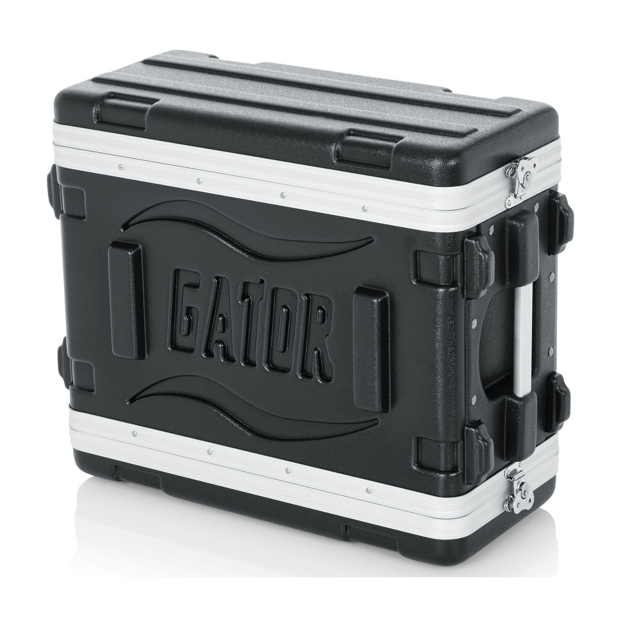 Gator 4U Molded PE 14.25-Inch Deep Audio Rack Case with Heavy-Duty Twist Latches