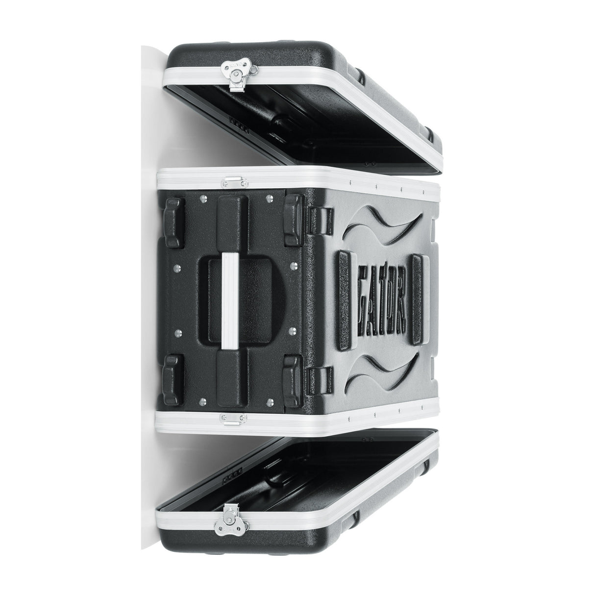 Gator 4U Molded PE 14.25-Inch Deep Audio Rack Case with Heavy-Duty Twist Latches