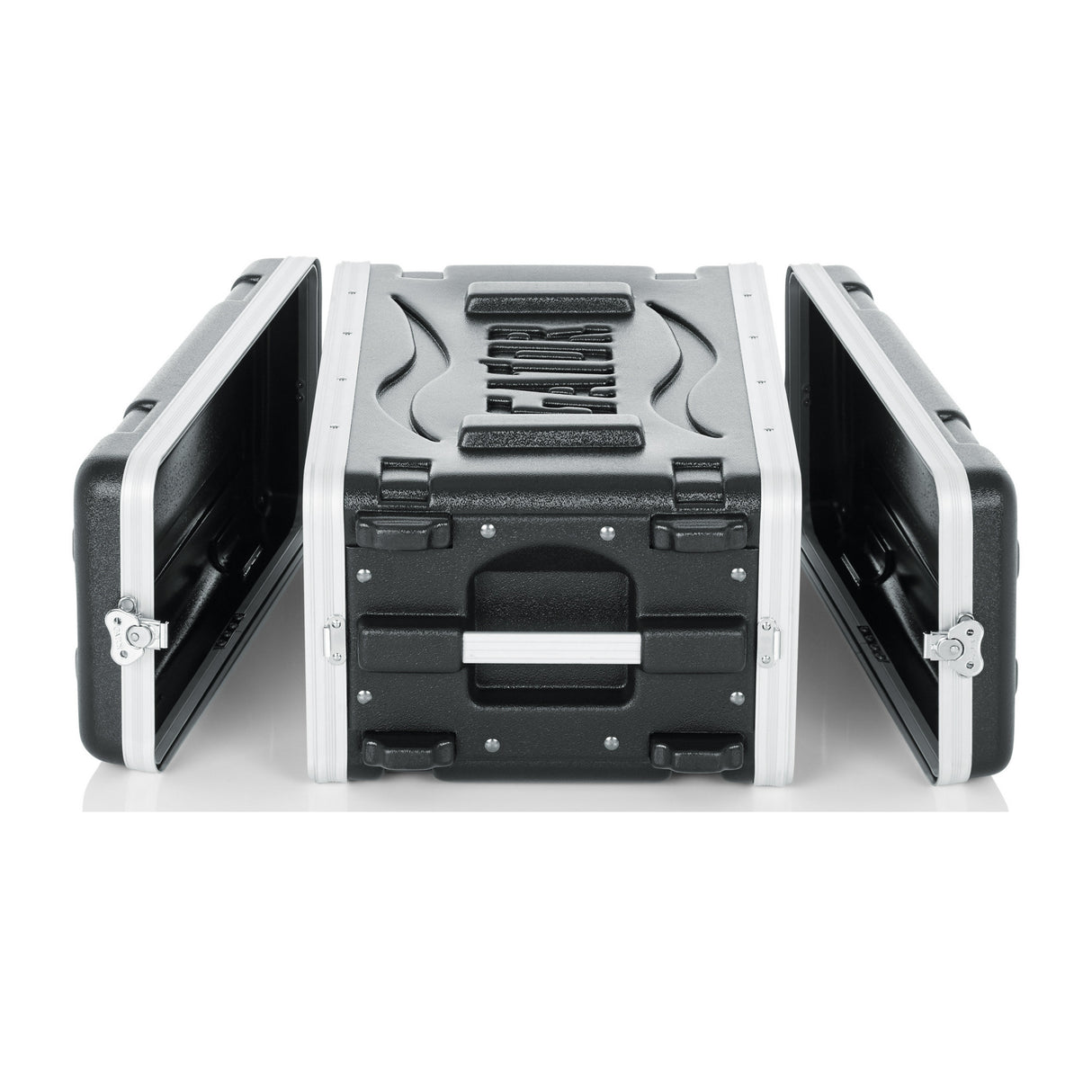 Gator 4U Molded PE 14.25-Inch Deep Audio Rack Case with Heavy-Duty Twist Latches