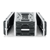 Gator 4U Molded PE 14.25-Inch Deep Audio Rack Case with Heavy-Duty Twist Latches