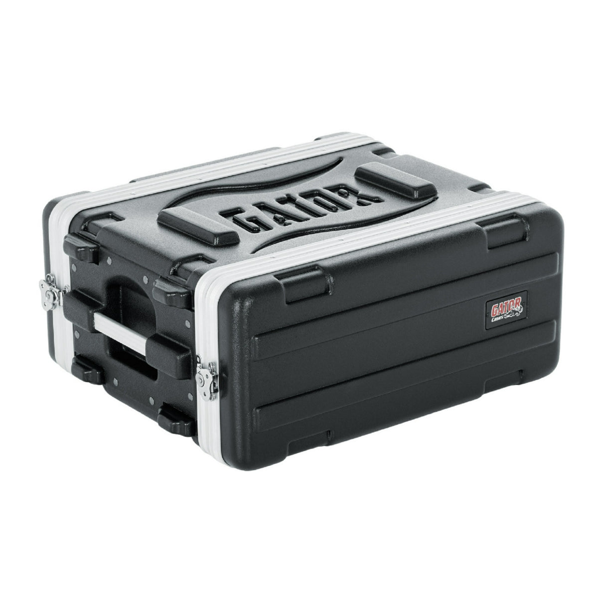 Gator 4U Molded PE 14.25-Inch Deep Audio Rack Case with Heavy-Duty Twist Latches