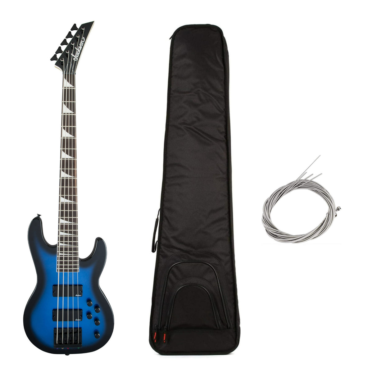 Jackson JS Series Concert 5-String Electric Guitar (Blue) with Bag and Strings