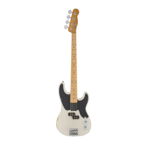 Fender Mike Dirnt Road Worn 4-String Precision Bass (Right-Handed, White Blonde)