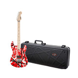 EVH Striped Series 6-String Electric Guitar (Red with Black Stripes) with Case