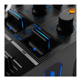 Reloop Mixon 8 Pro 4-channel DJ Controller with Case, XLR Cables, and TRS Cables