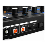 Reloop Mixon 8 Pro 4-channel DJ Controller with Case, XLR Cables, and TRS Cables
