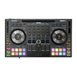 Reloop Mixon 8 Pro 4-channel DJ Controller with Case, XLR Cables, and TRS Cables