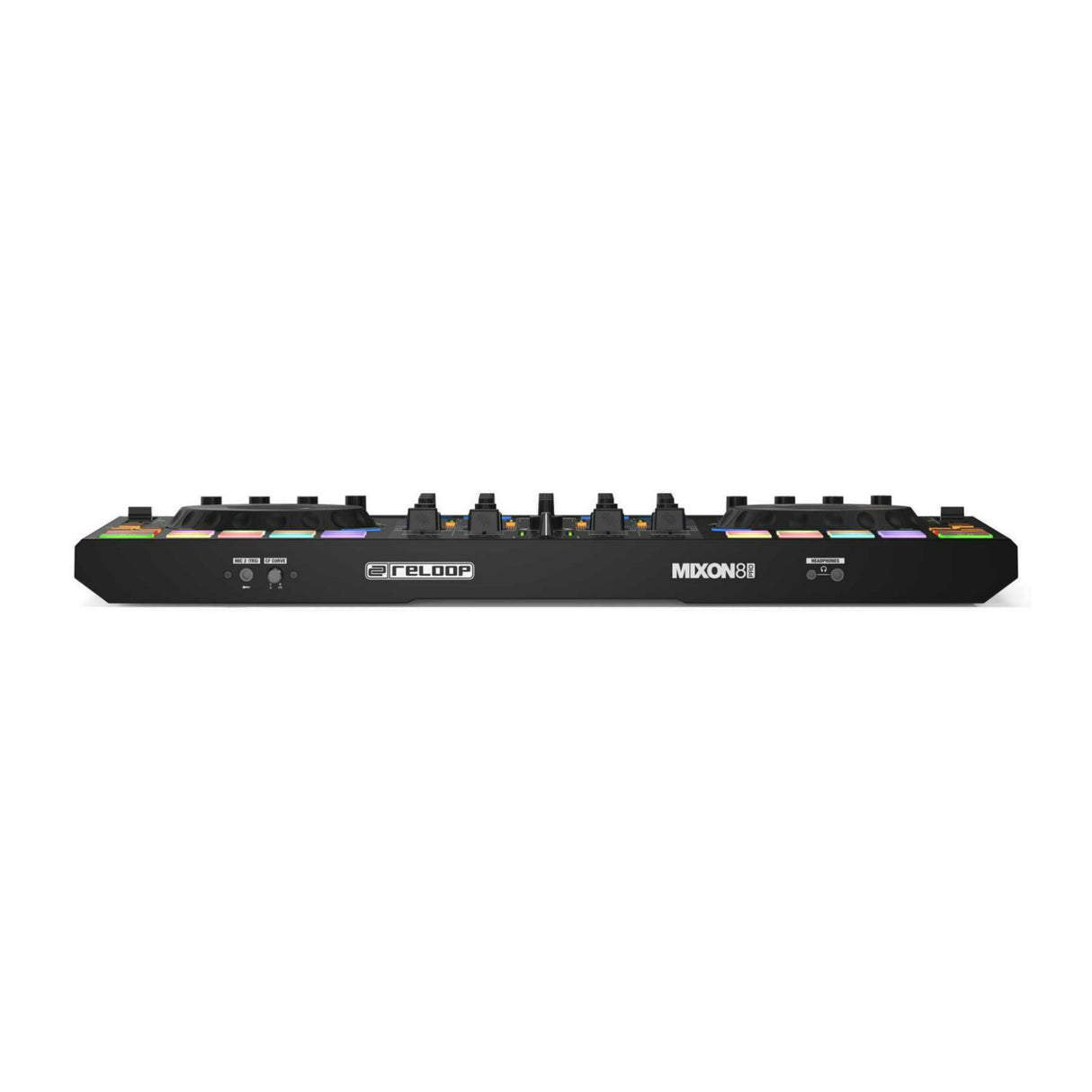 Reloop Mixon 8 Pro 4-channel DJ Controller with Case, XLR Cables, and TRS Cables