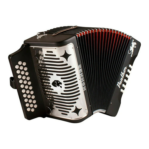Hohner Accordions Panther 3-Row Diatonic Accordion (Black)