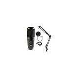AKG P120 High Performance Recording Microphone with Pop Filter & Boom Arm Bundle