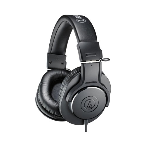 Audio-Technica ATH-M20X Studio Headphones (Black) with Knox Gear Stand and Case