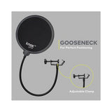 Audio-Technica AT2020 Condenser Studio Microphone with Knox Filter and Boom Arm