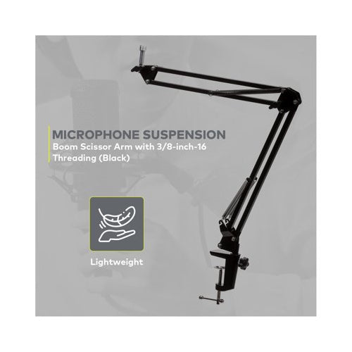 Audio-Technica AT2020 Condenser Studio Microphone with Knox Filter and Boom Arm