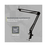 Audio-Technica AT2020 Condenser Studio Microphone with Knox Filter and Boom Arm