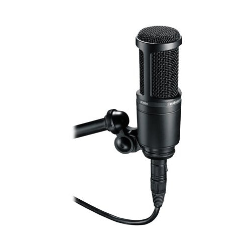 Audio-Technica AT2020 Condenser Studio Microphone with Knox Filter and Boom Arm