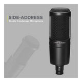 Audio-Technica AT2020 Microphone with Filter, Boom Arm, Cable and Shock Mount