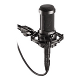 Audio Technica AT2035 Studio Condenser Microphone with Pop  Filter and Accessory Bundle