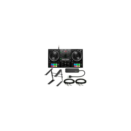 Hercules DJControl Inpulse 500 2-Deck USB DJ Controller with Stand Bundle