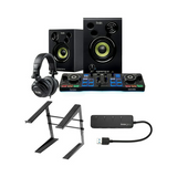 Hercules DJ Starter Kit with Laptop Stand and Knox Gear 4-Port USB 3.0 Hub