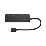 Hercules DJ Starter Kit with Laptop Stand and Knox Gear 4-Port USB 3.0 Hub