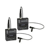 Tascam DR-10L Compact Digital Audio Recorder and Lavalier Mic Combo (2 Pack)