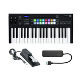 Novation Launchkey 37 MK3 37-Key MIDI Keyboard with Sustain Pedal and USB Hub
