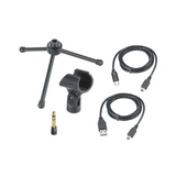 Audio Technica AT2005USB USB/XLR Microphone and ATH-M20X Professional Headphones