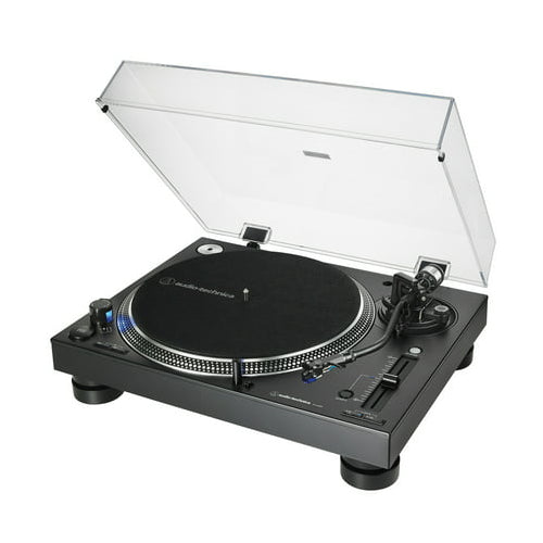 Audio-Technica AT-LP140XP-BK Direct-Drive Fully Manual DJ Turntable (Black)