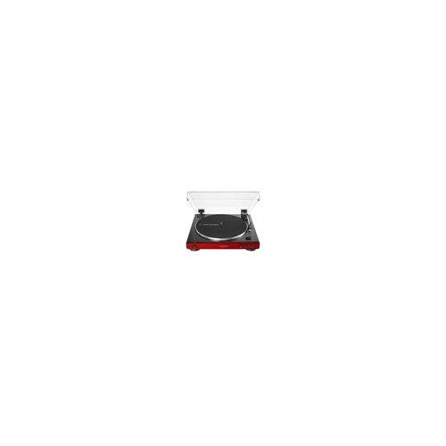 Audio-Technica AT-LP60X Bluetooth Turntable (Red) Bundle with Bluetooth Monitors